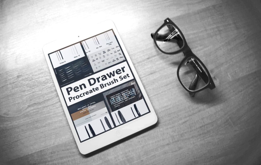 Pen Drawer Procreate Brush Set MasterBundles
