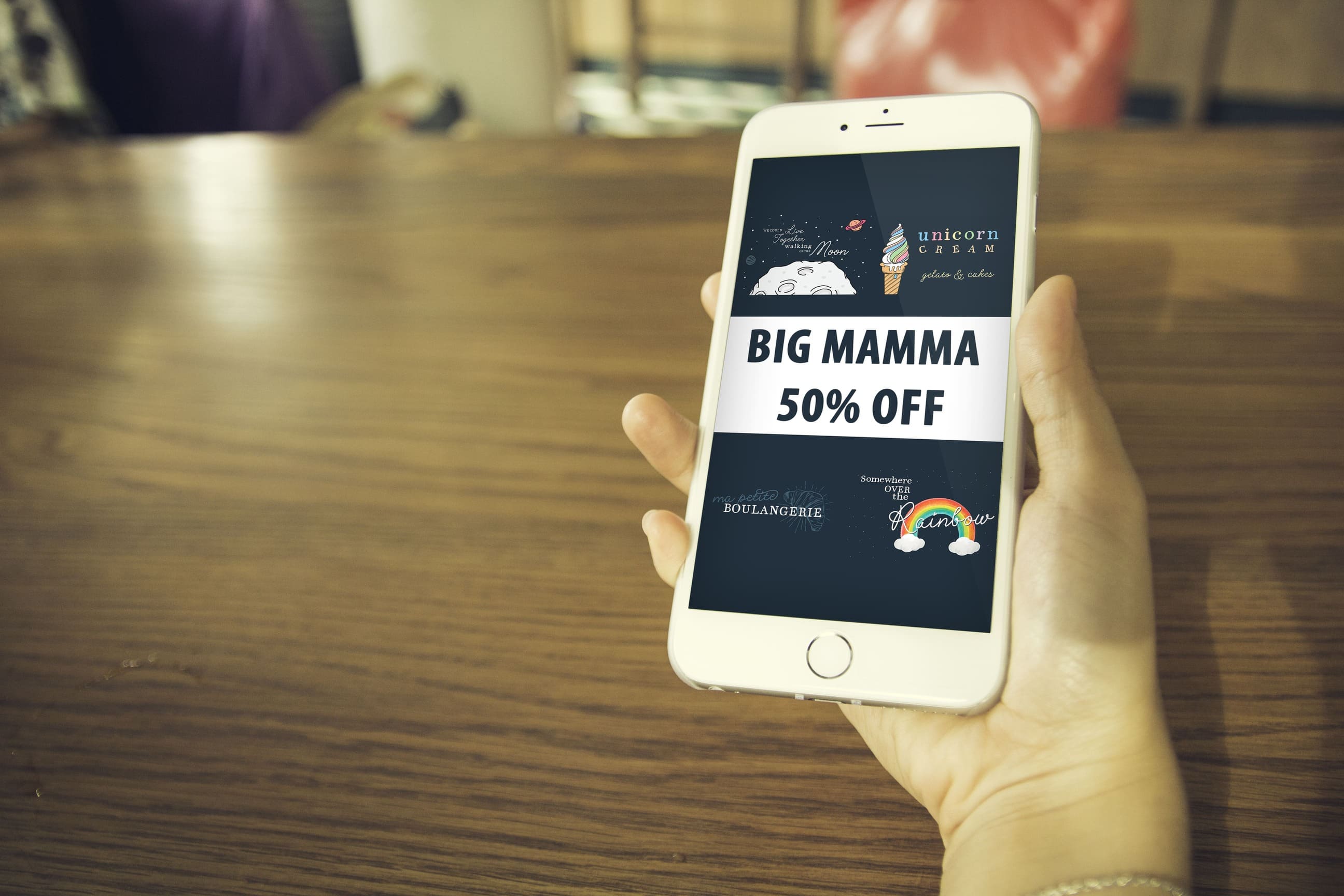 Big Mamma Font Preview On The Phone.