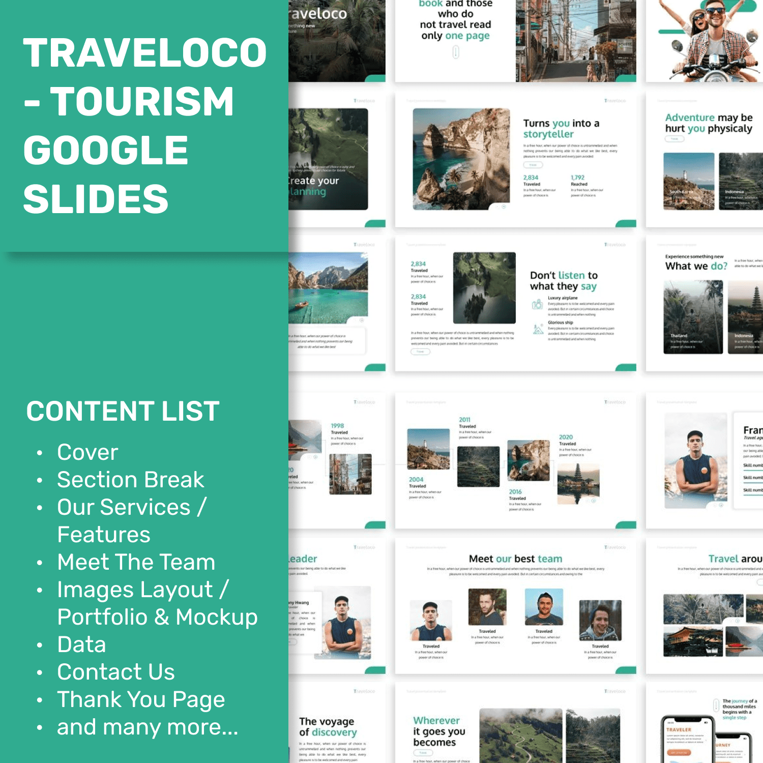 traveloco tourism google slides cover