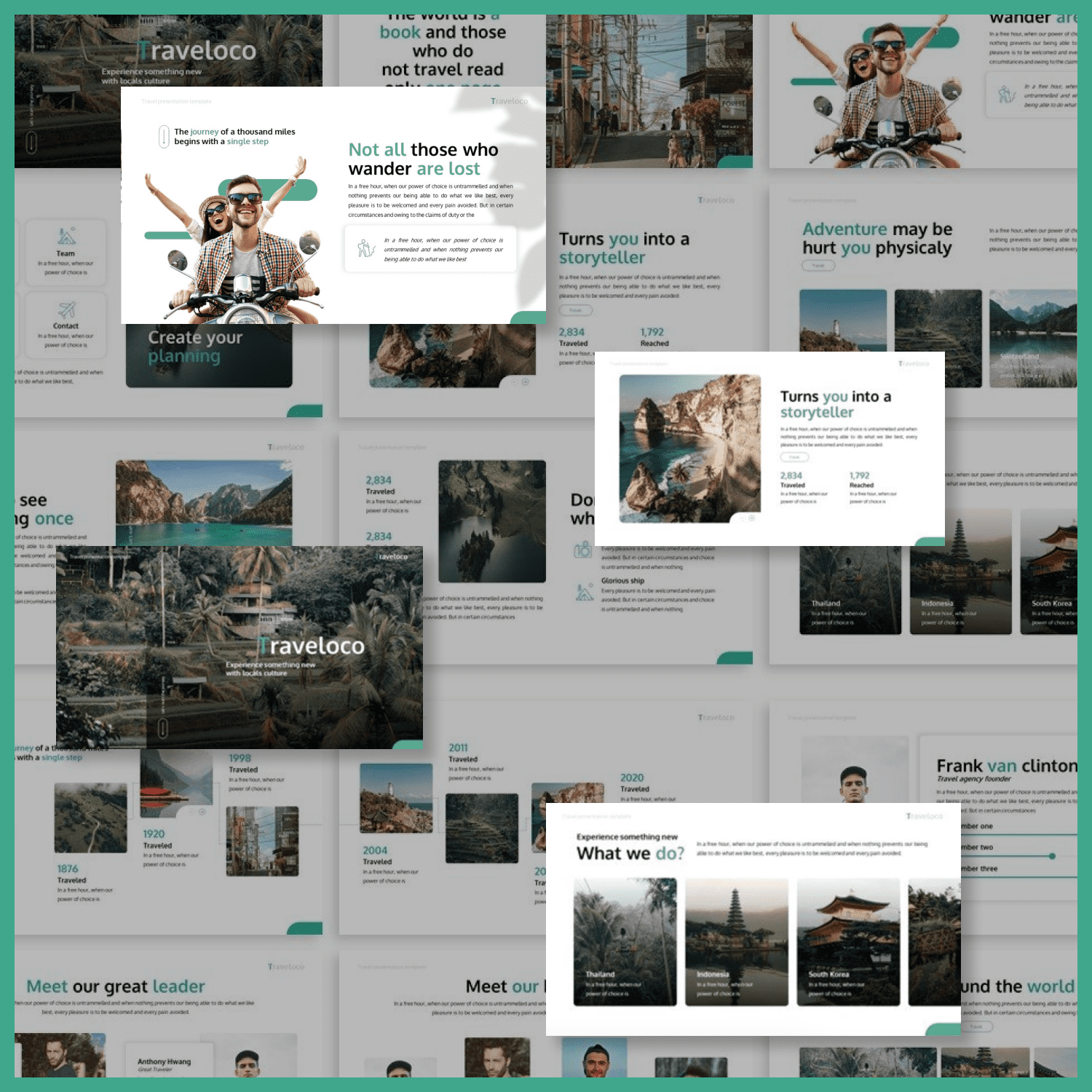 traveloco tourism keynote template preview