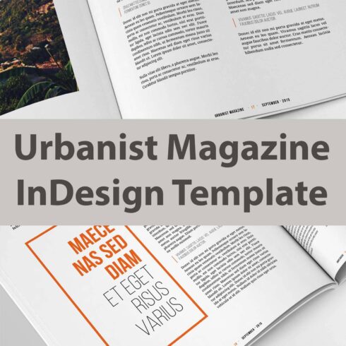urbanist magazine indesign template cover image.