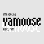 Vamoose pixel font main cover by MasterBundles.
