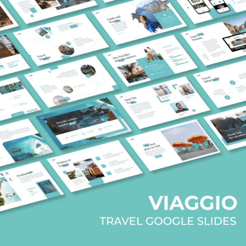 viaggio travel google slides cover image.