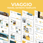 viaggio travel keynote template cover image.
