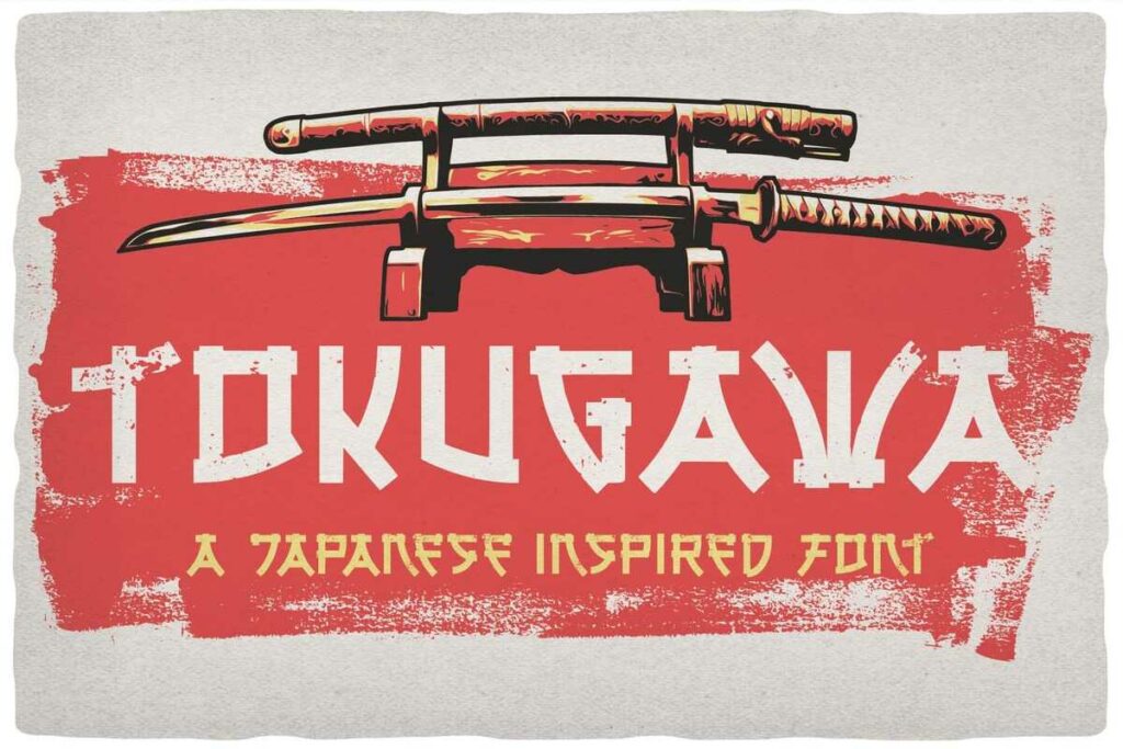 Vintage Japanese Style Font named Tokugawa preview.