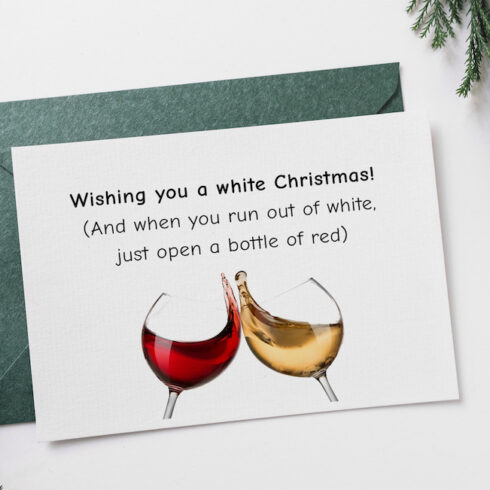 Free Christmas Card: Wishing You a White Christmas preview image.