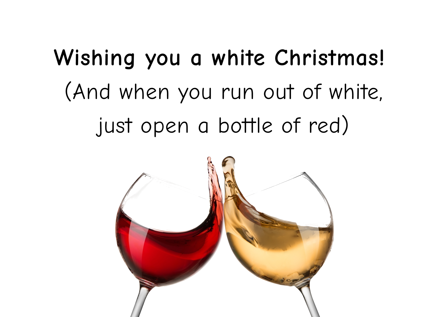 Wishing You a White Christmas Card.