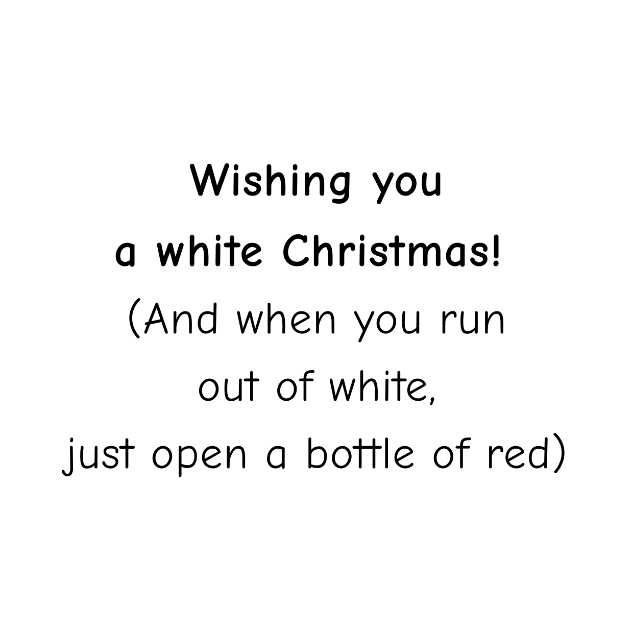 Free Christmas Card: Wishing You a White Christmas cover image.