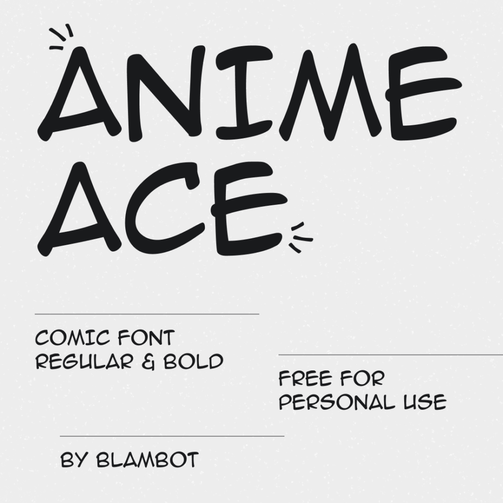 Anime Ace Free Font – MasterBundles