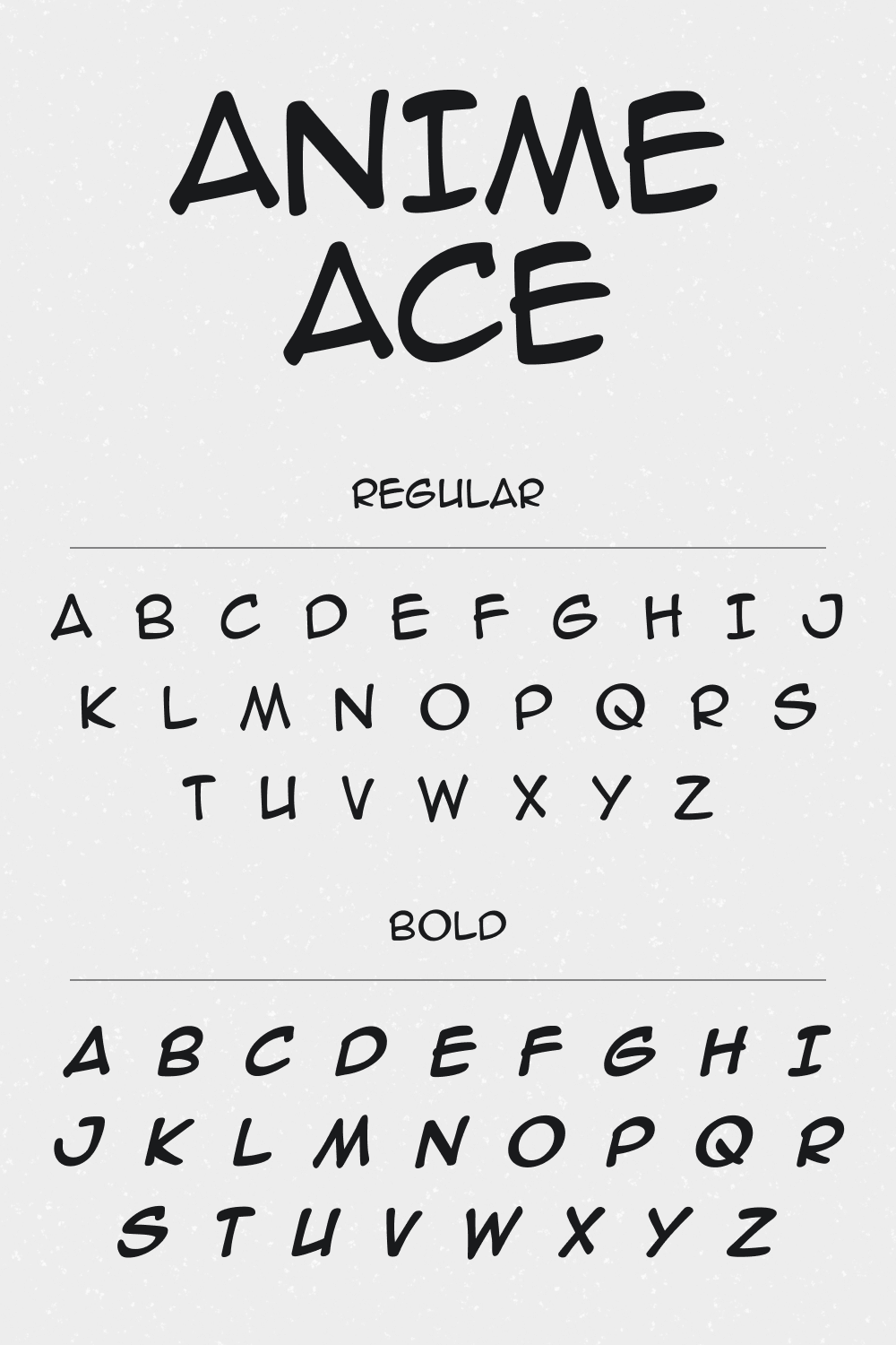 01 anime ace free font pinterest