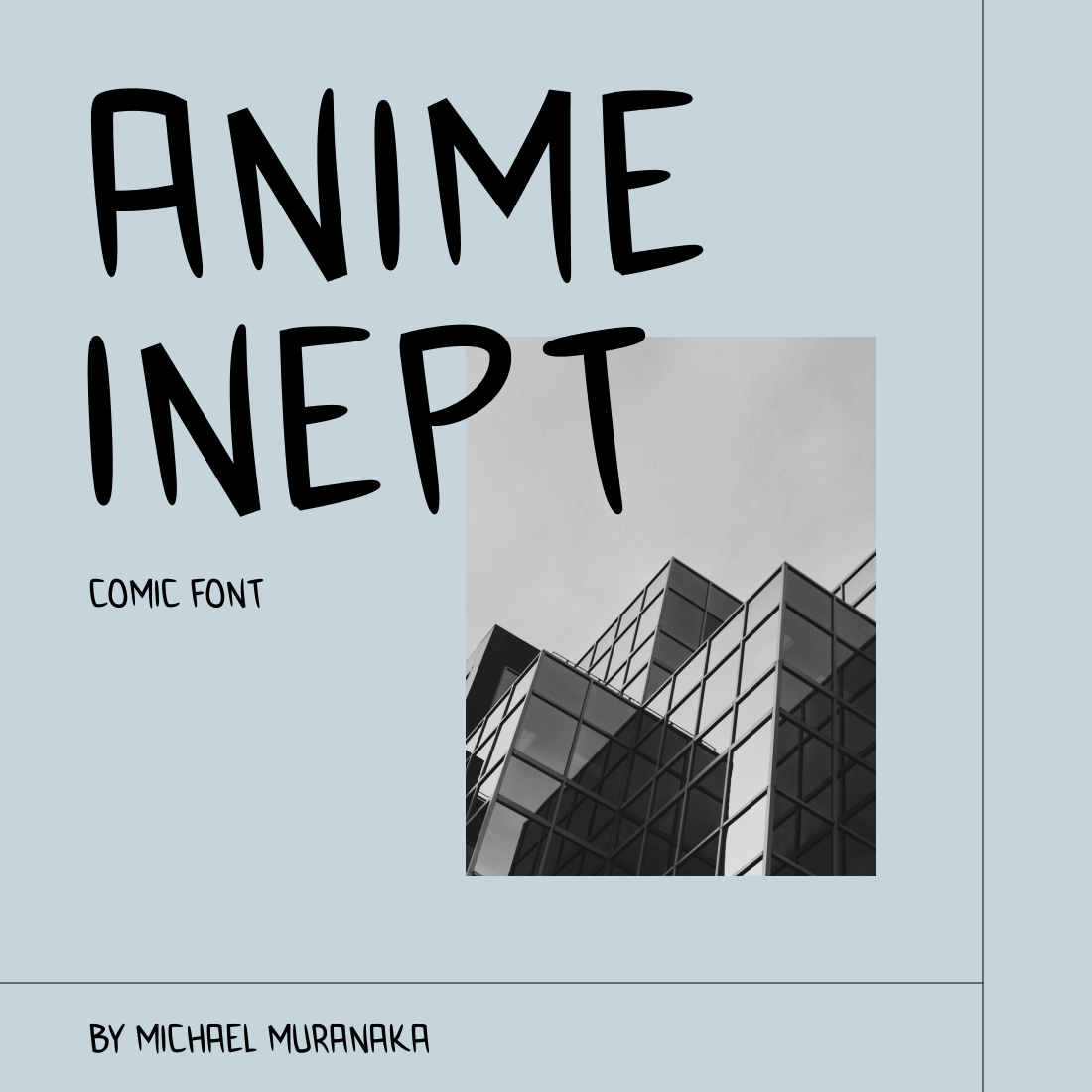 Anime Inept Free Font cover image.