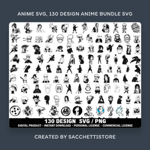 Anime SVG Created by Sacchettistore.