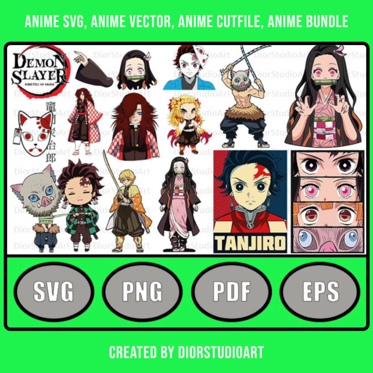 Anime SVG, Vector & Cutfile – MasterBundles