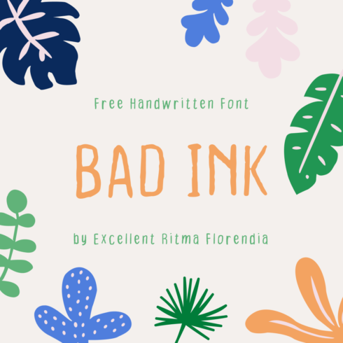 Inkies Ink Free Font cover image.