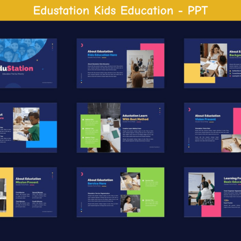 Edustation Kids Education - PPT - Slides Preview.