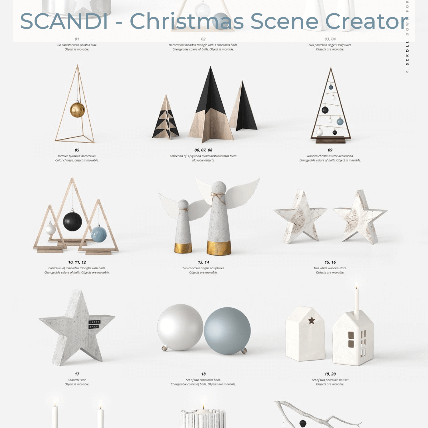 SCANDI - Christmas Scene Creator.