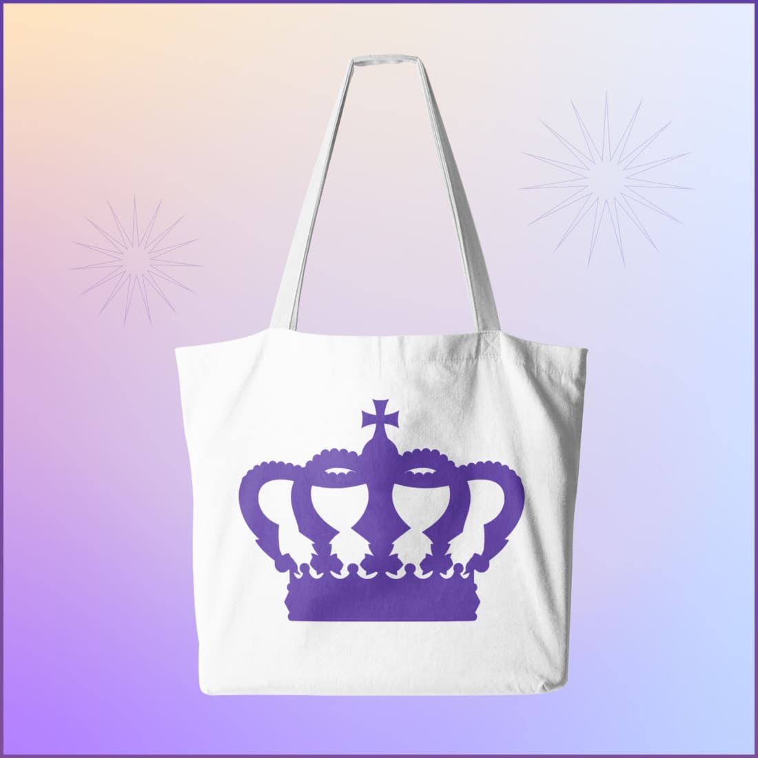 Monarchy Jewel Monarch Crown bag mockup.