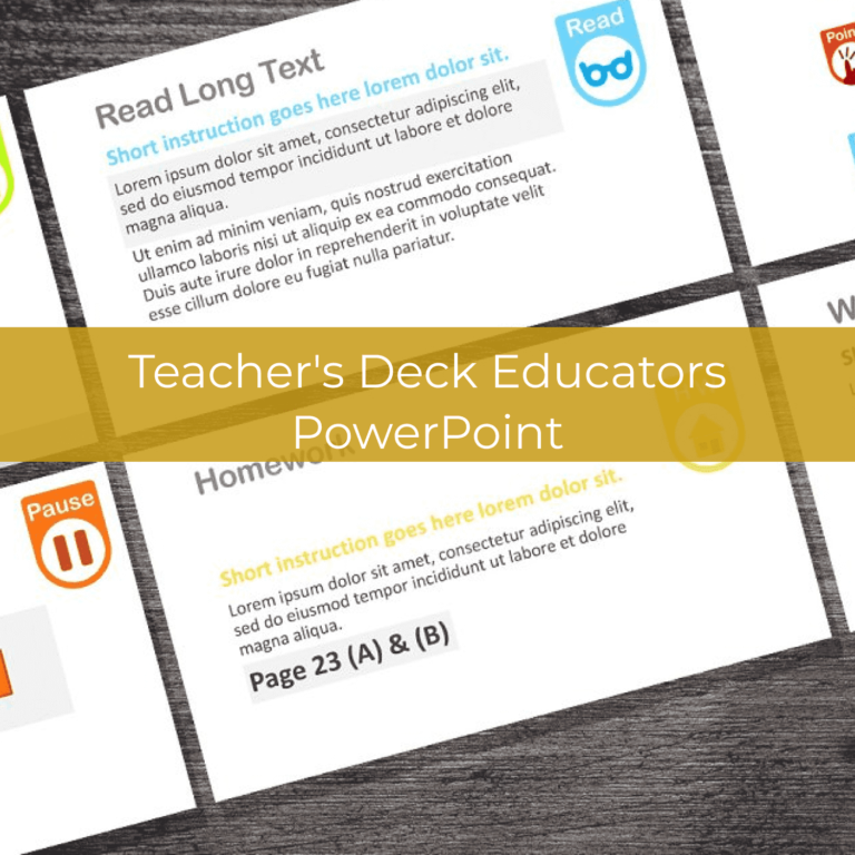 Teacher's Deck Educators PowerPoint – MasterBundles