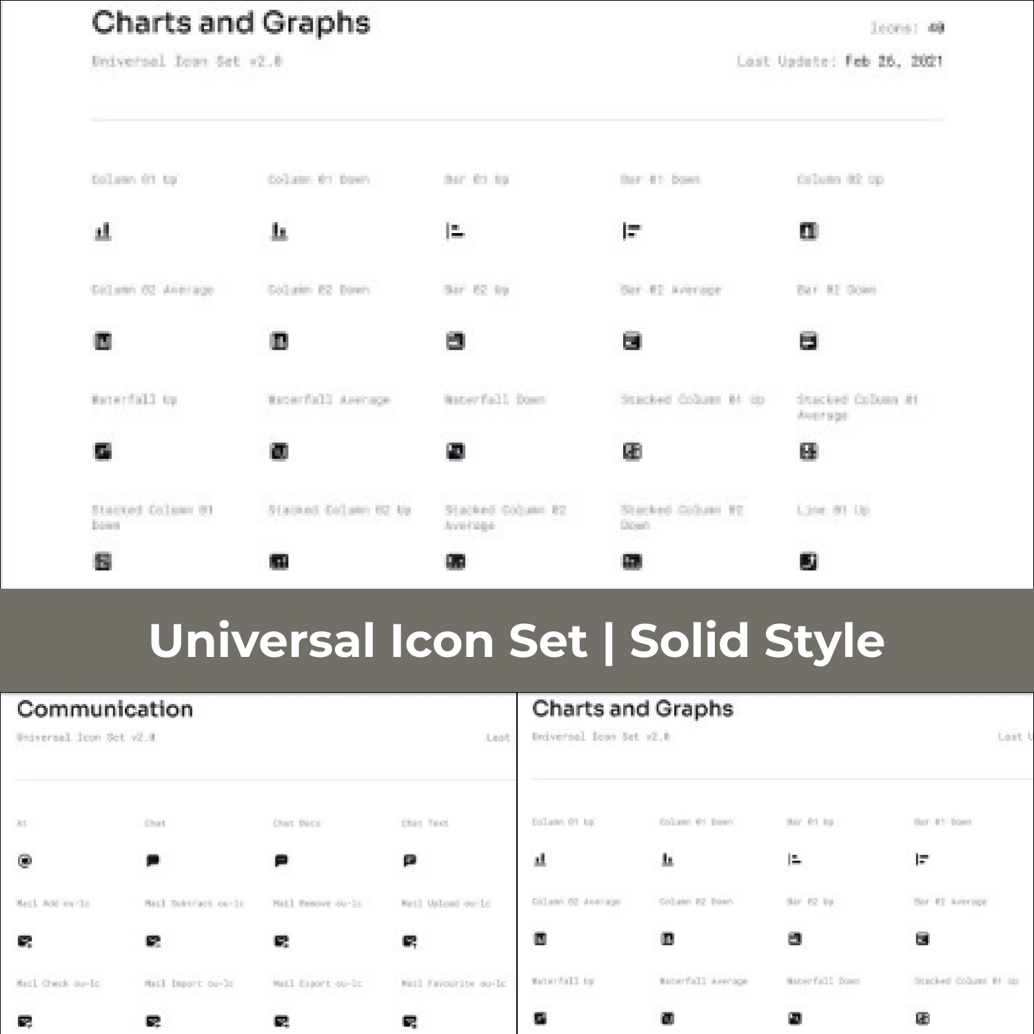 Universal Icon Set | Solid Style.