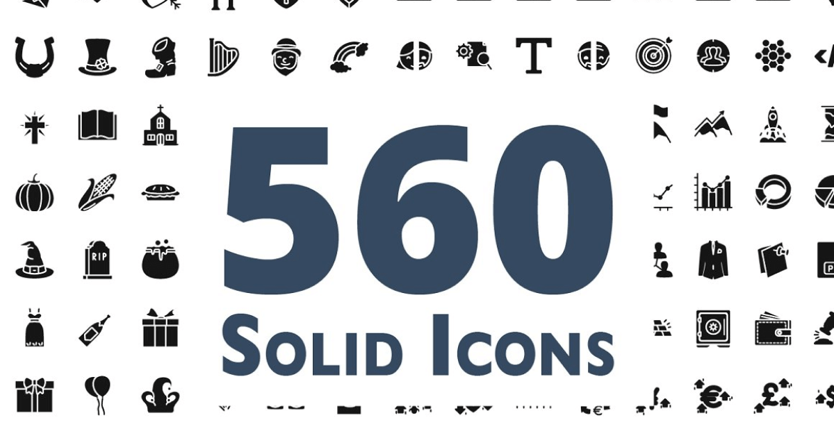 Solid Icons for Presentation.