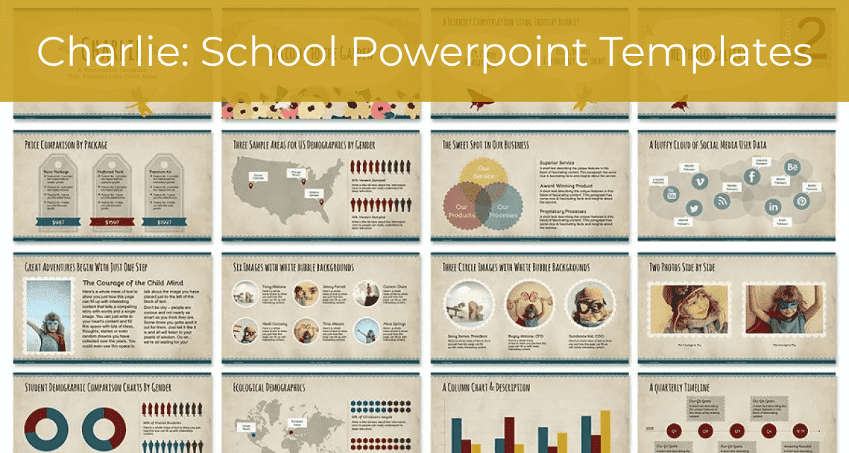 Charlie: School Powerpoint Templates - Slides Example.