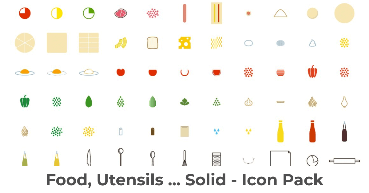 Use these food icons for decorating of your presentation.