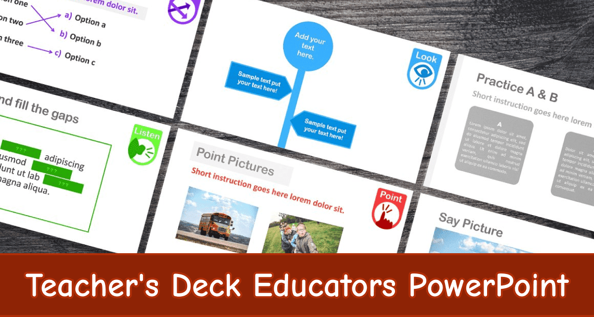 Teacher's Deck Educators Powerpoint - Point Pictures.