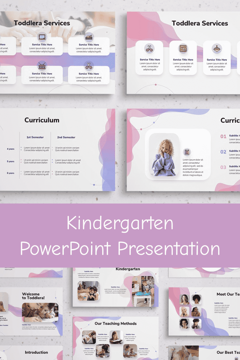 Kindergarten PowerPoint Presentation - "Toddlera Services".