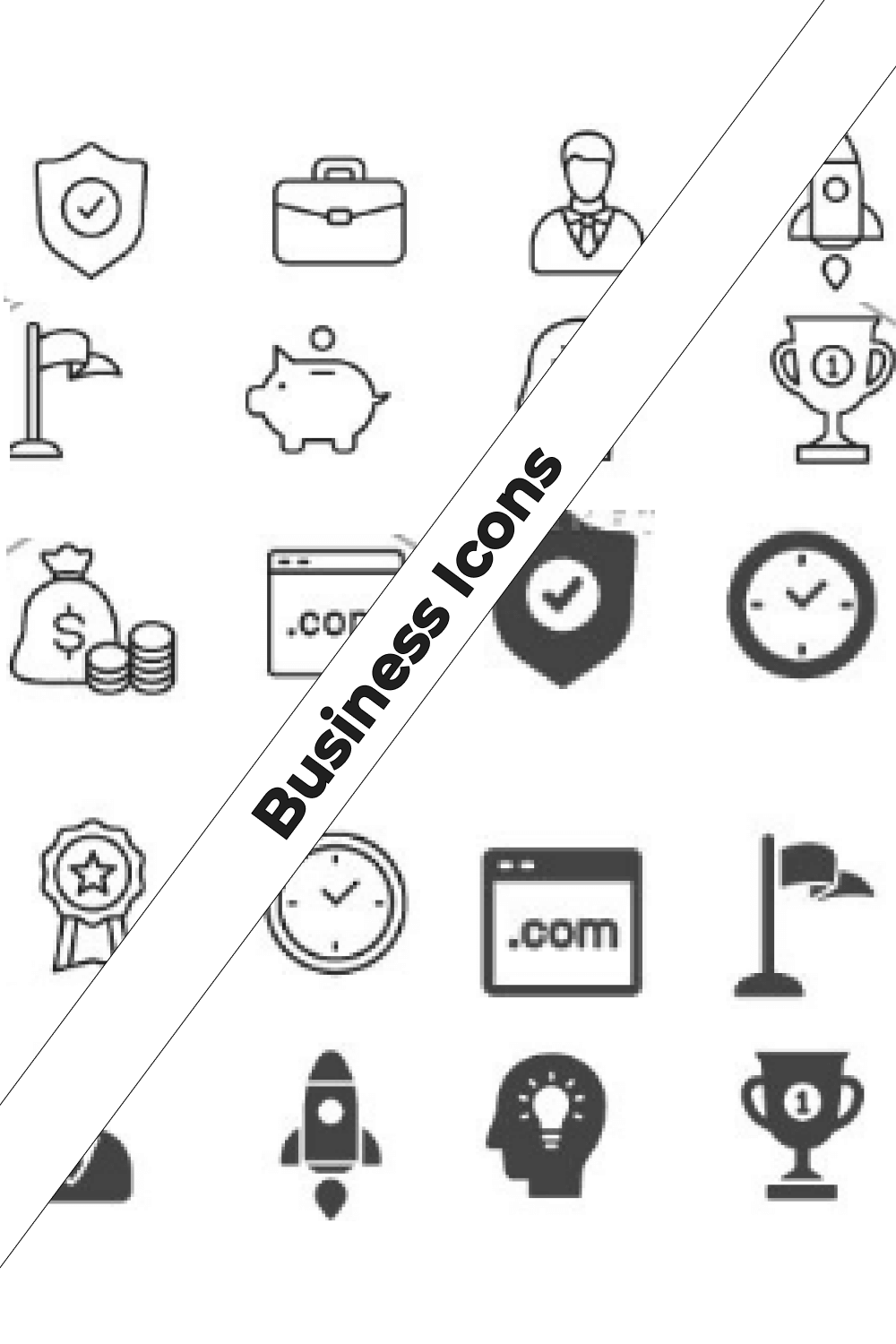 Business Icons for mobile.