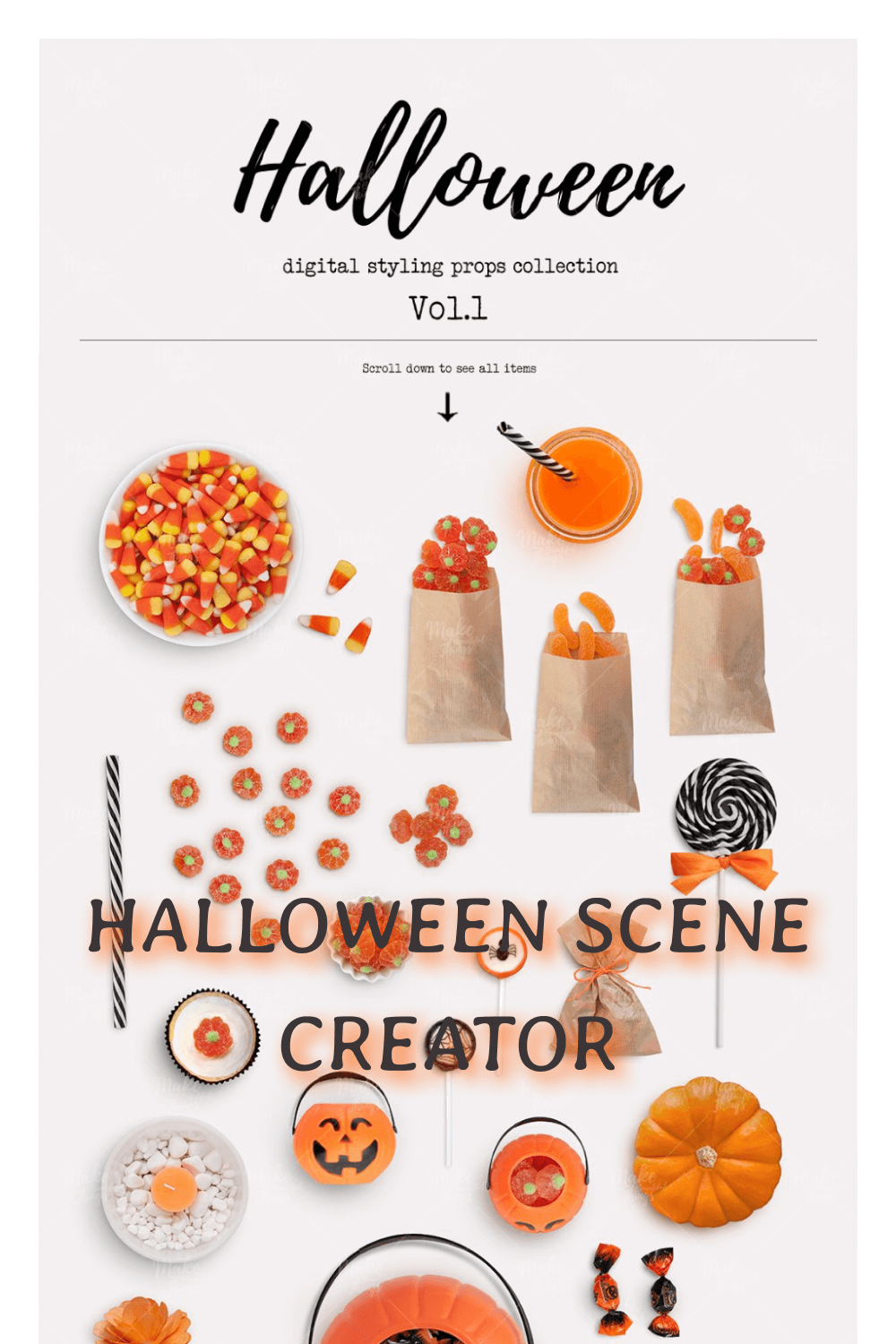 Halloween digital styling props collection. Vo1.1. Scroll down.