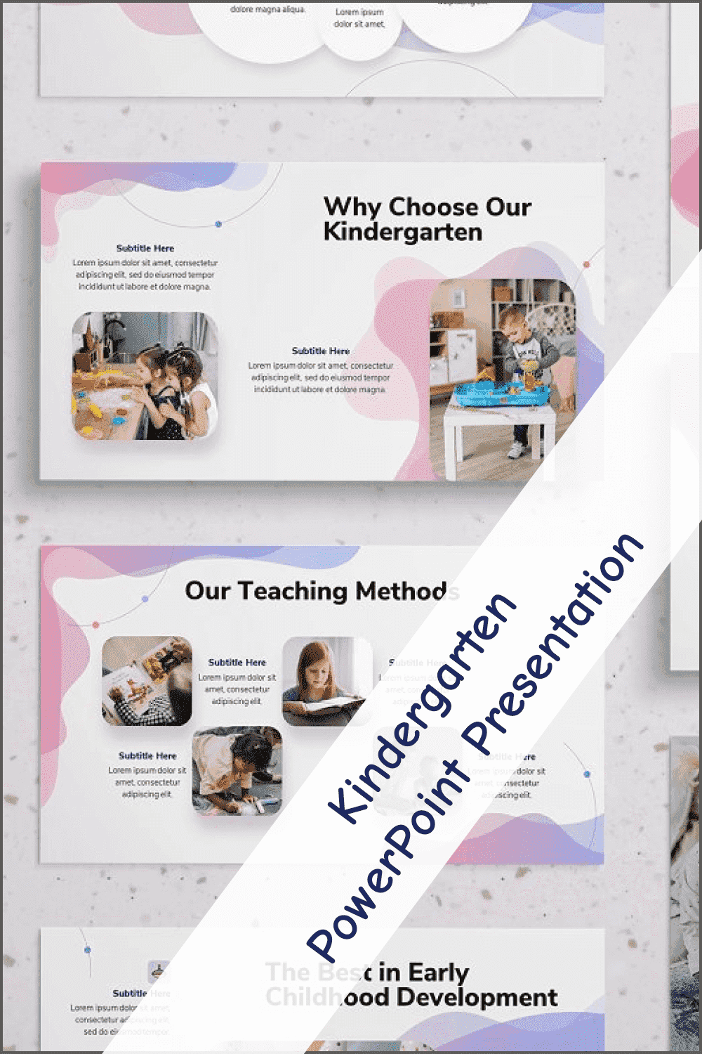 Kindergarten PowerPoint Presentation - "Why Choose Our Kindergarten".