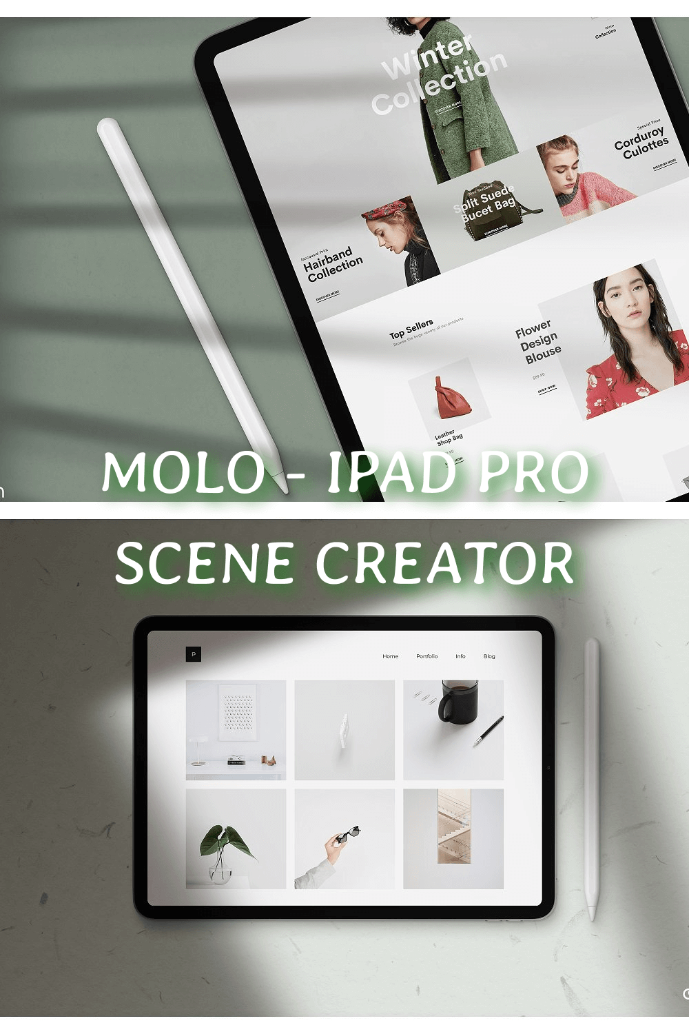 Winter Collection Create with Molo IPad Pro Scene Creator.