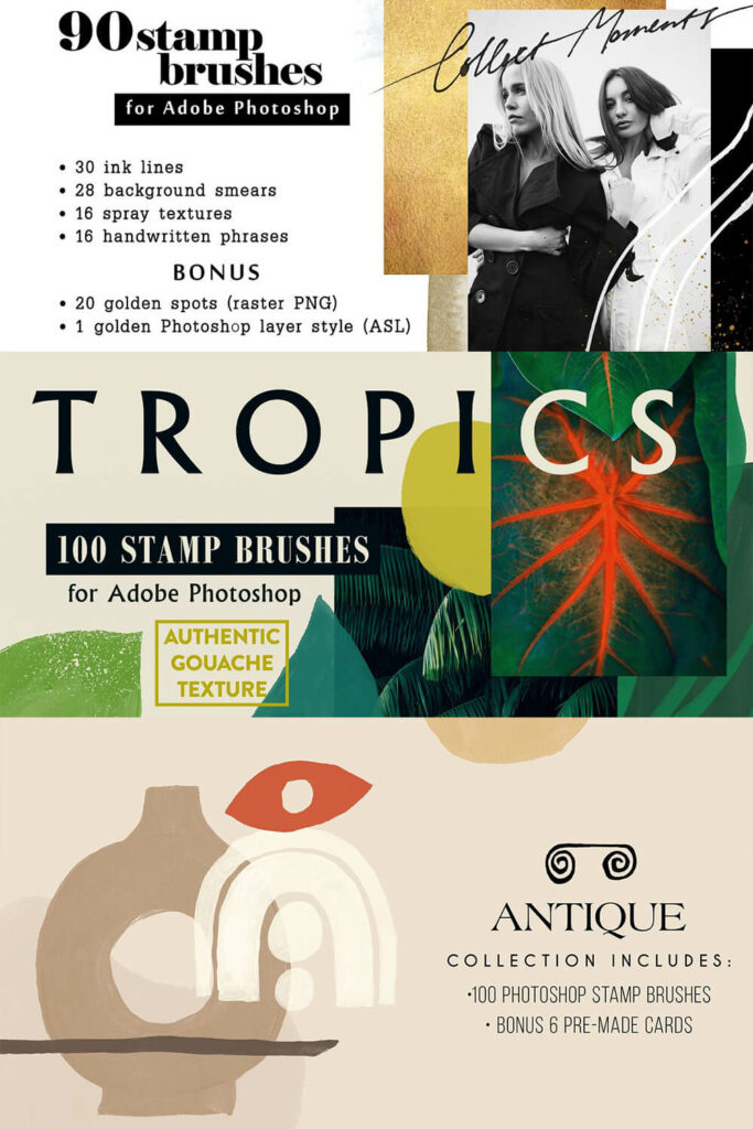 Photoshop Stamp Brushes Bundle – MasterBundles