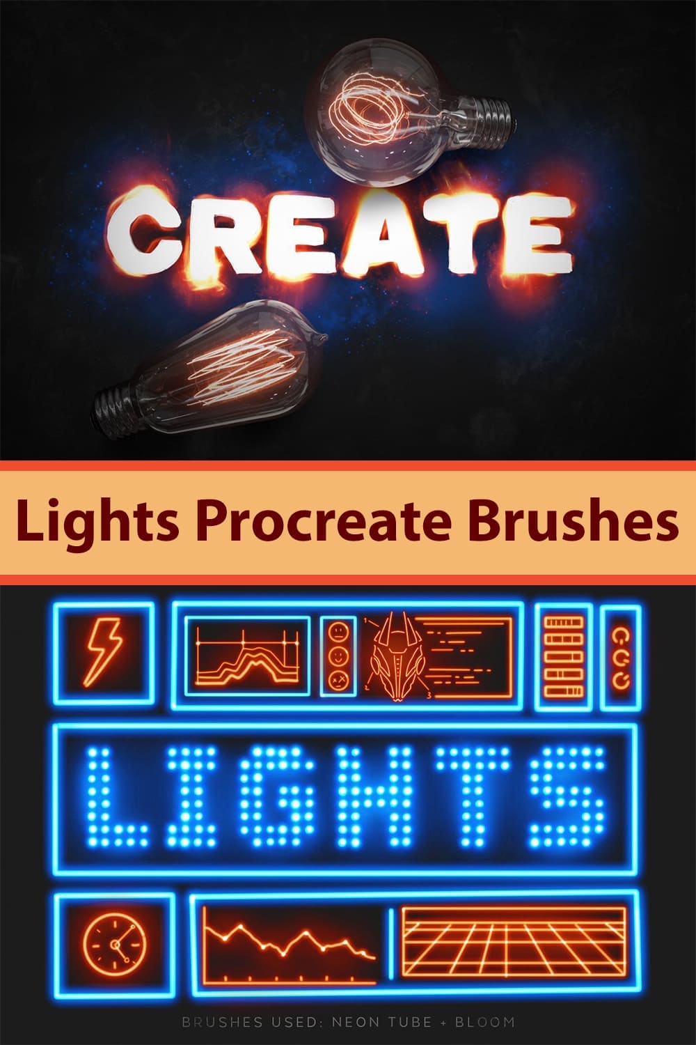 Procreate Brushes - Create Lights!