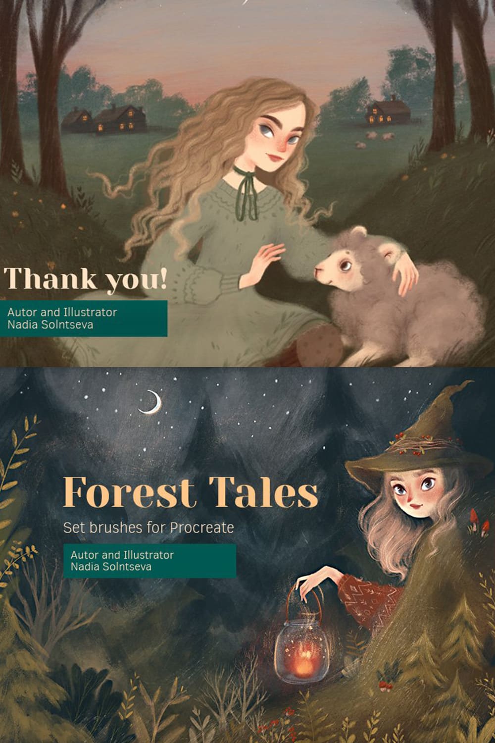 Forest Tales - Set Brushes For Procreate.