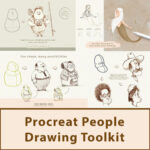 Procreate People Drawing Toolkit Creat Many Pictures.