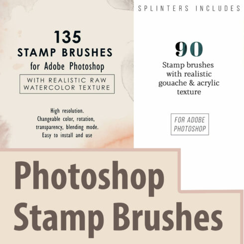 135 and 90 Stamp Brushes.