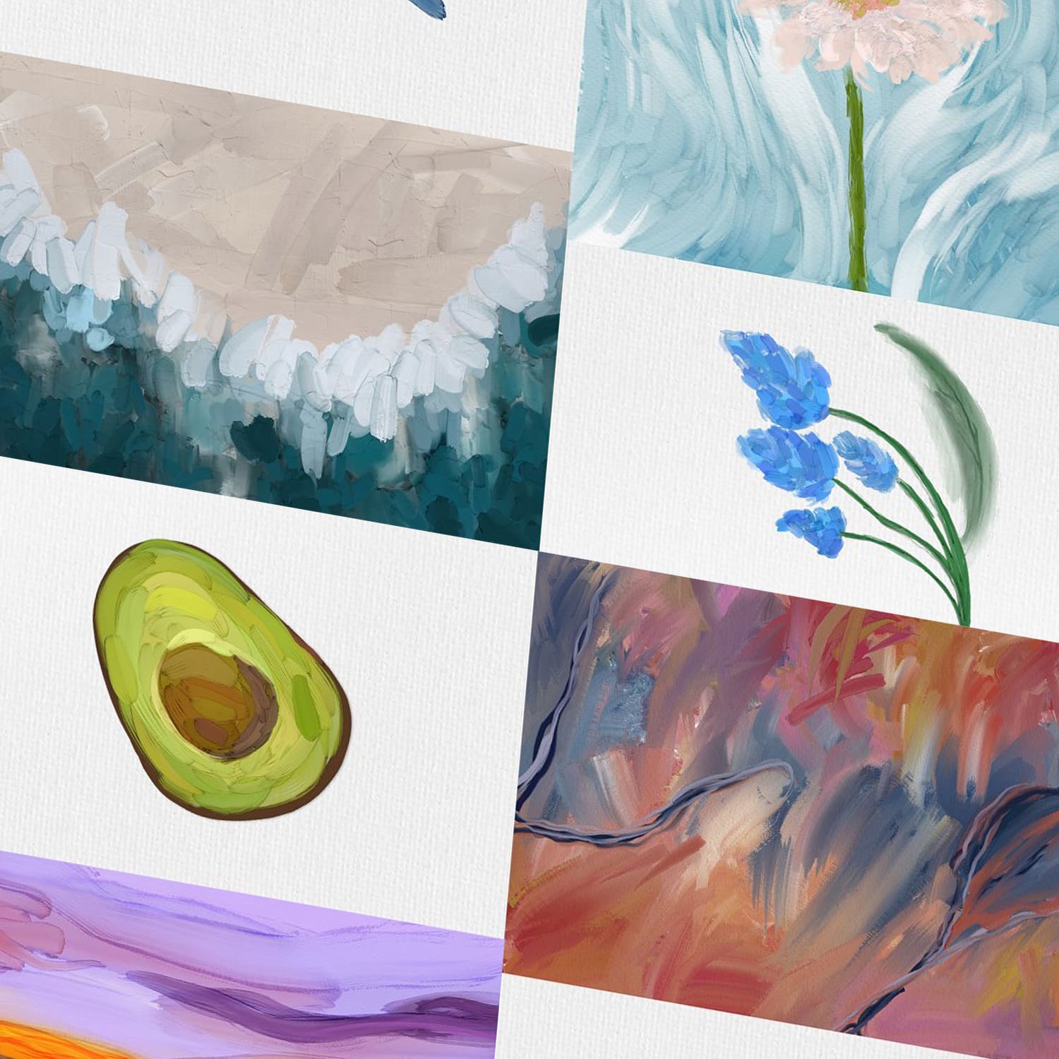 Painterly Brushes For Procreate - Preview.