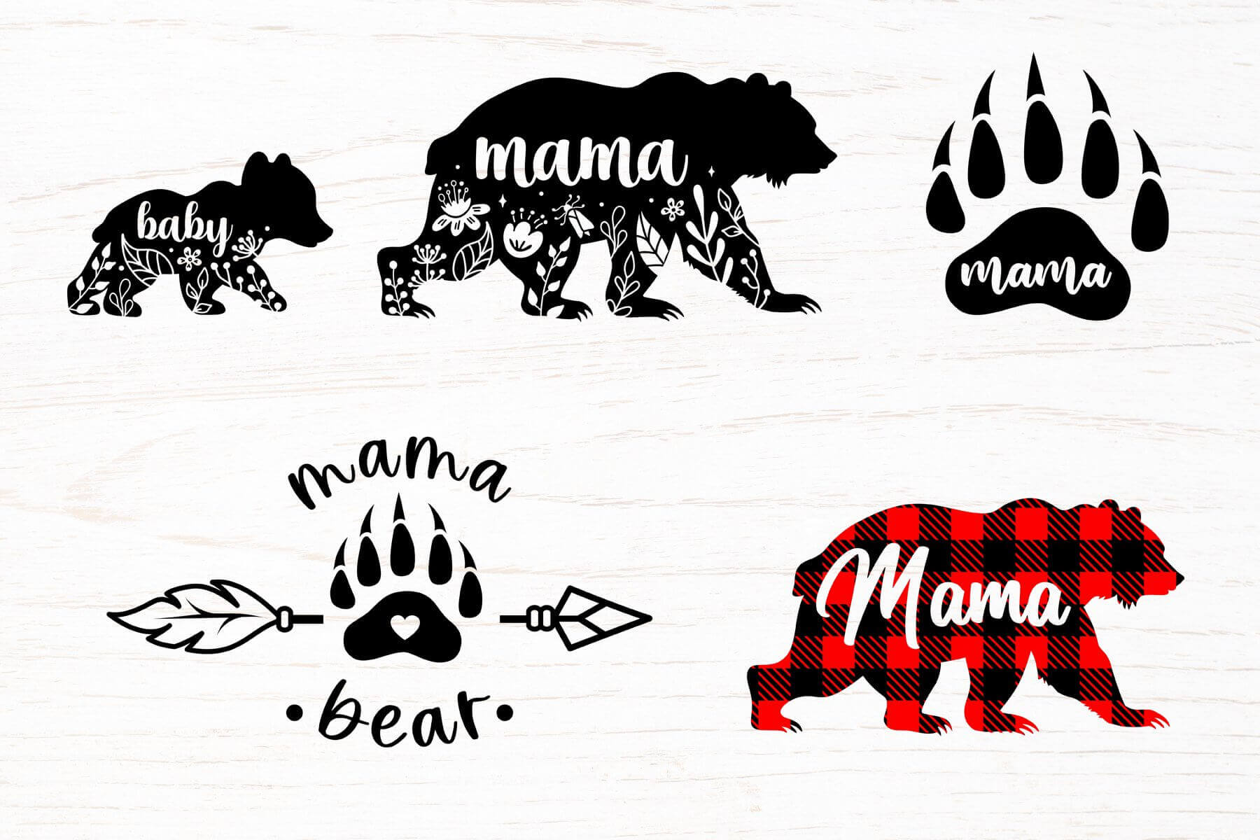 Mama Bear and Baby Bear.