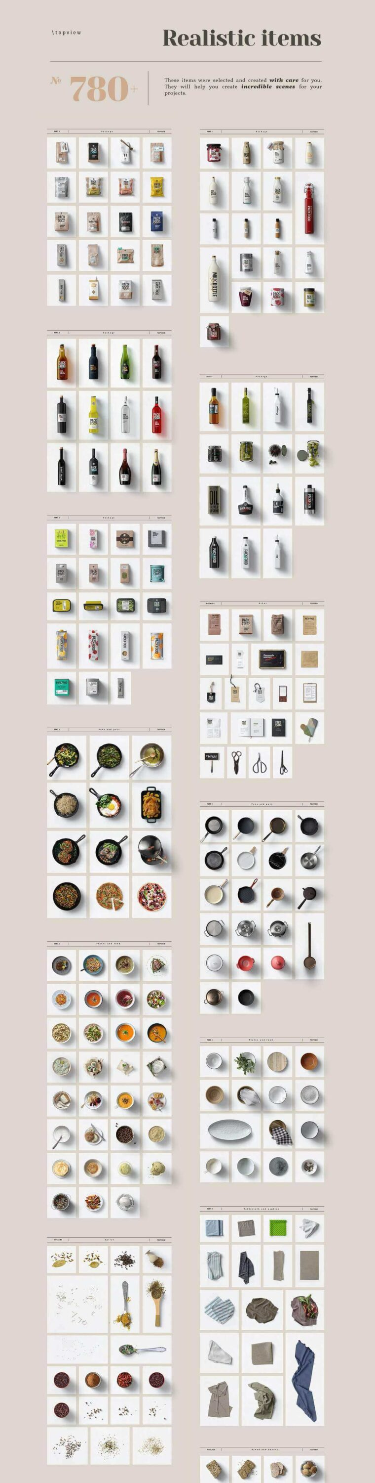 780 Realistic Items.