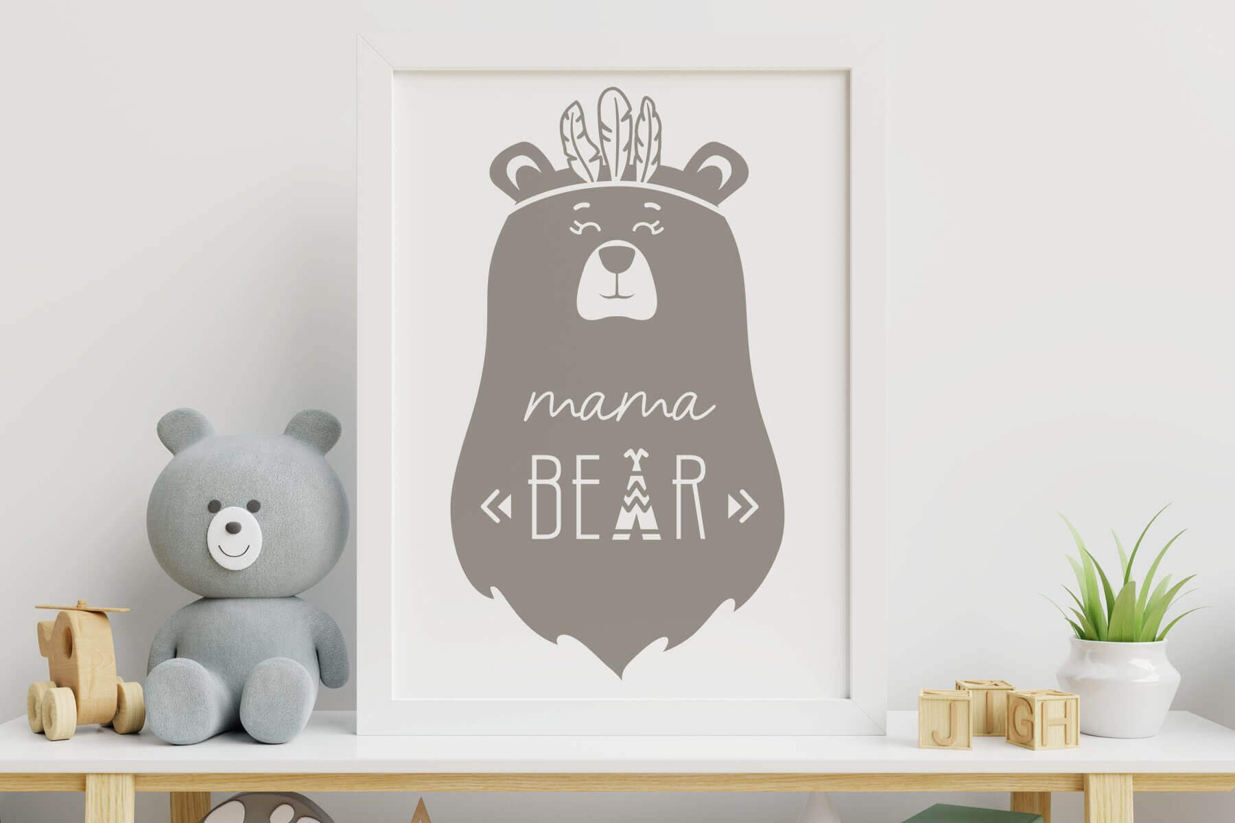Mama Bear in Interier.
