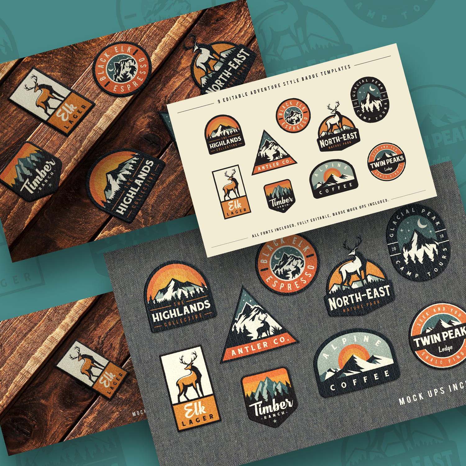 adventure badge logos preview