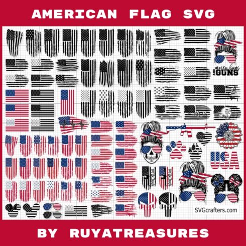 american flag svg cover image.