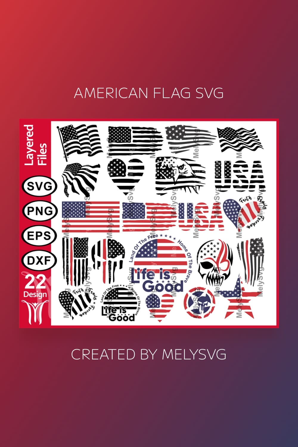 american flag svg pinterest image.