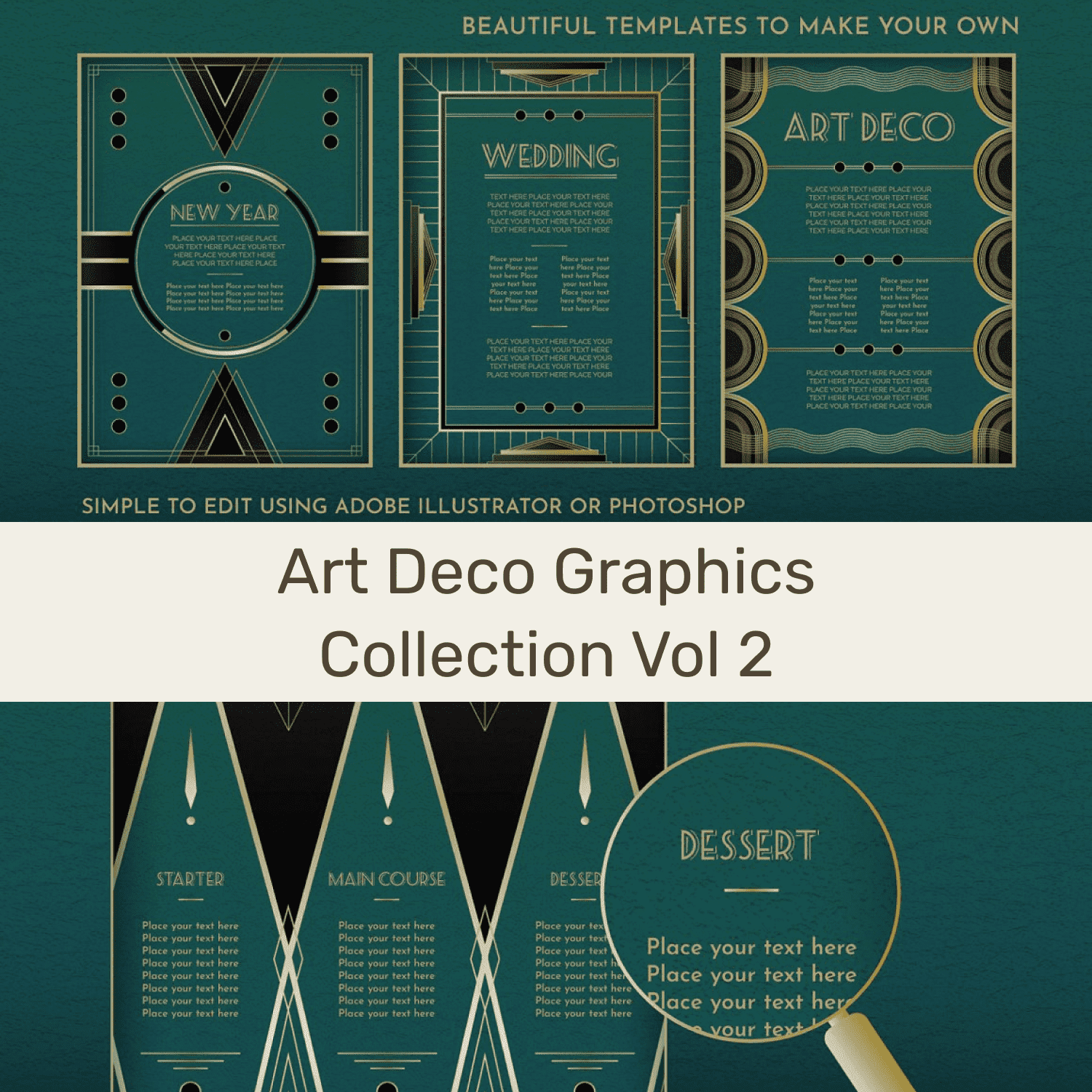 art deco graphics collection vol 2 preview image.