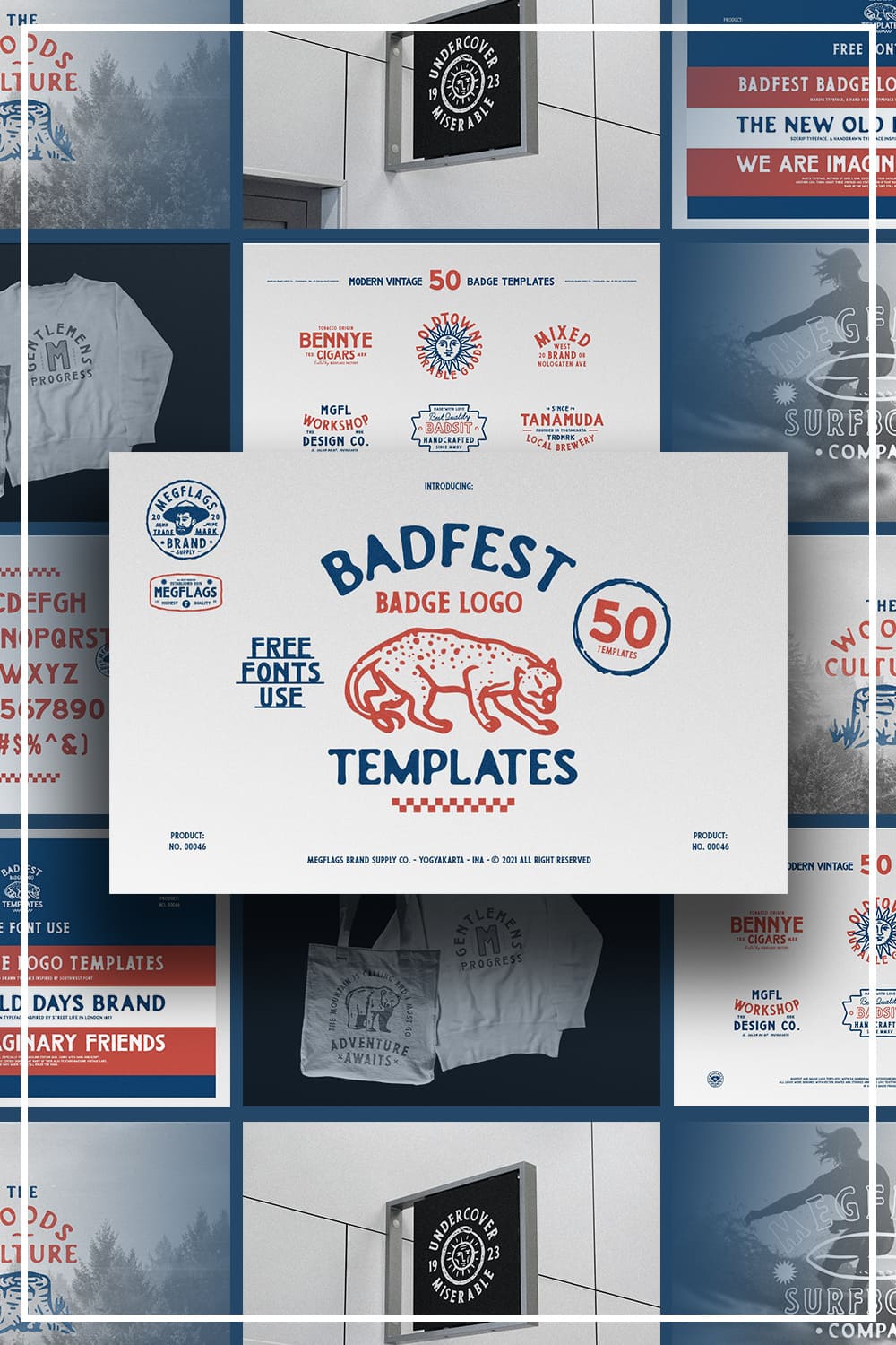 badfest 50 badgelogo templates pinterest image.