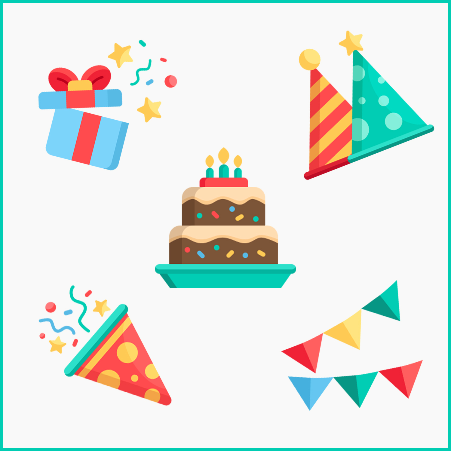 birthday svg collection preview image.