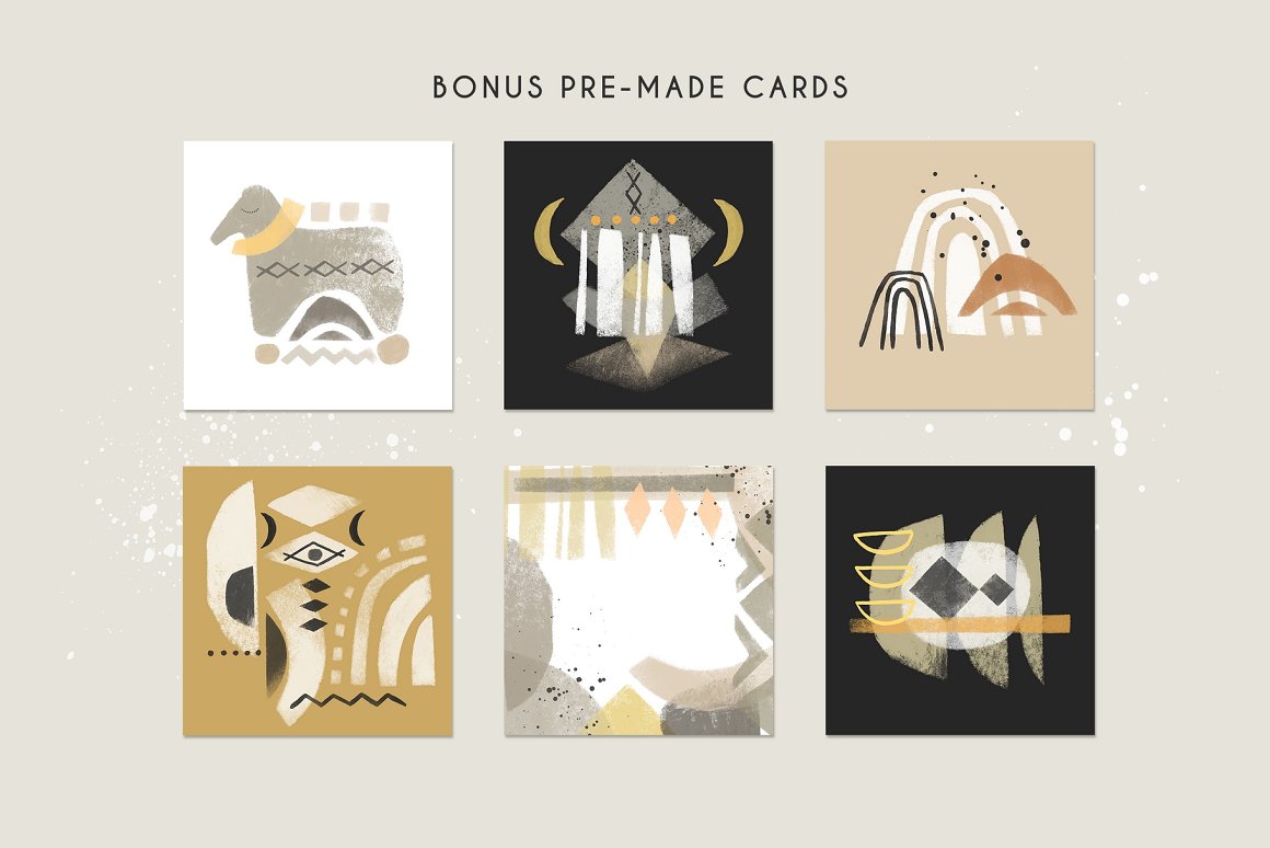 Bonus 6 Pre Made Cards.