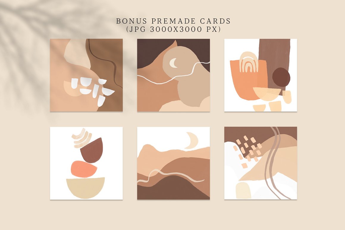 6 Bonus Premade Cards.