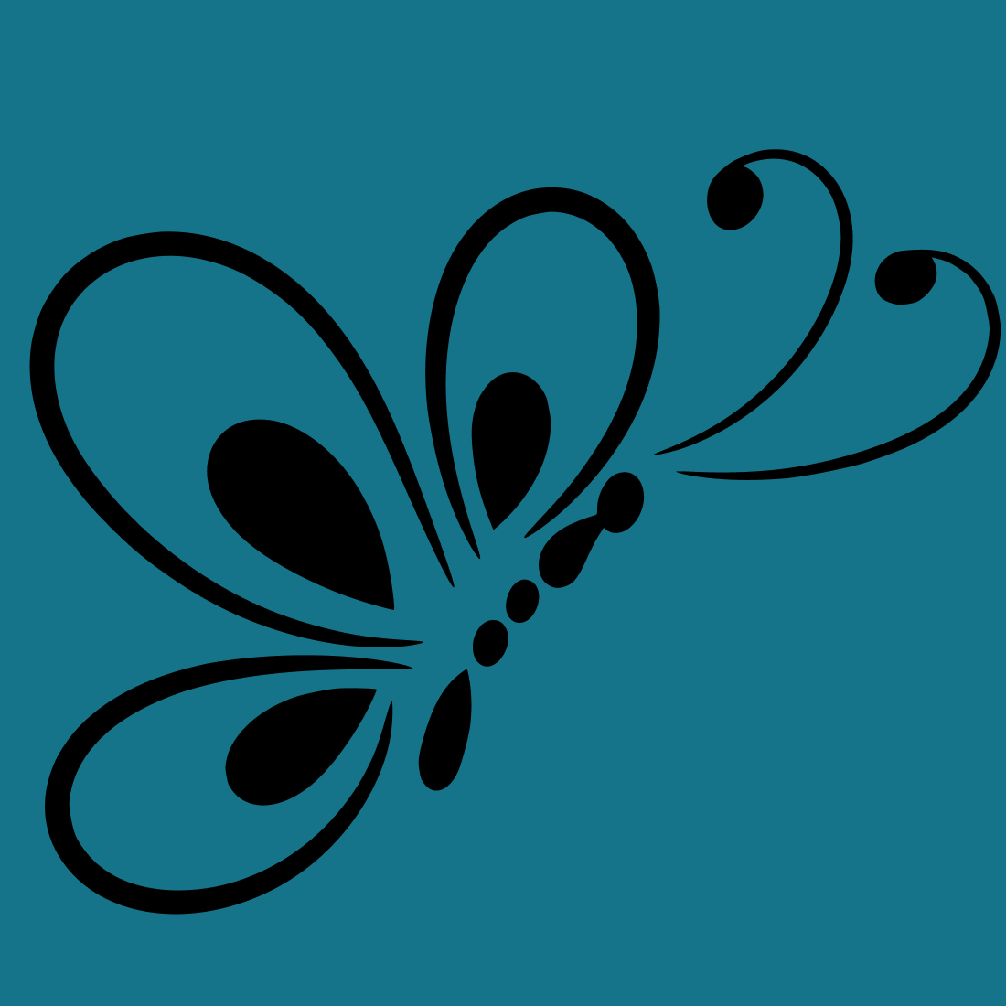Insect Butterfly Design Outline facebook.